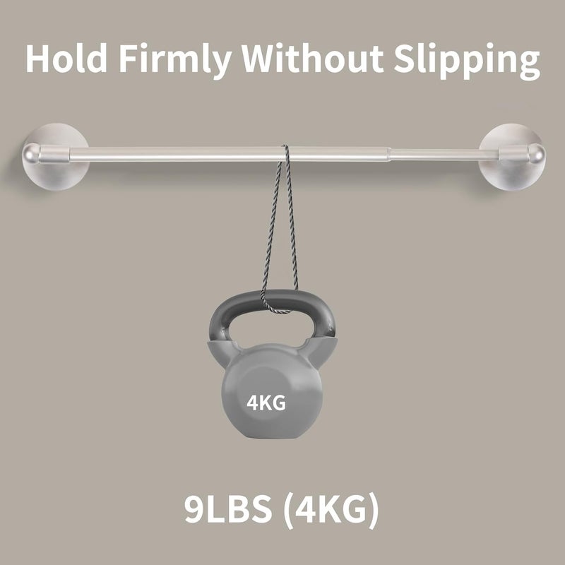 INSFITY Heavy Duty Magnetic Curtain Rods for Metal Door (16-28" Pack 2 Nickel) Magnetic Cafe Curtain Rod with Strong Magnet & Suction-Cup (Patent Pending) - Image 4